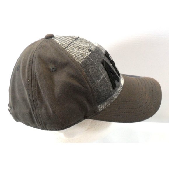 Top Of The World APP Hat Cap Black Gray Plaid - Picture 4 of 6
